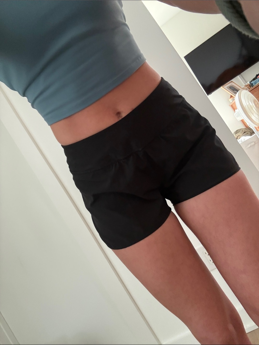 MPG Black Women's Athletic Shorts with Subtle Logo